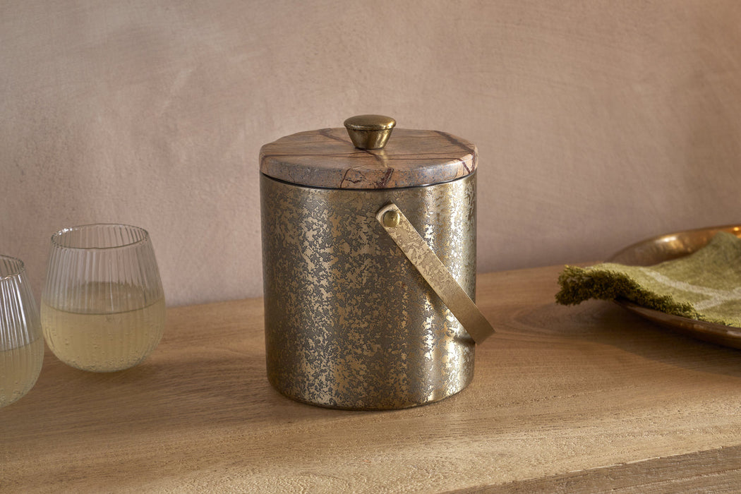Amaya Ice Bucket Aged Antique