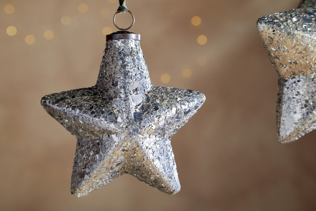 Riyara Giant Baubles Silver Sparkle