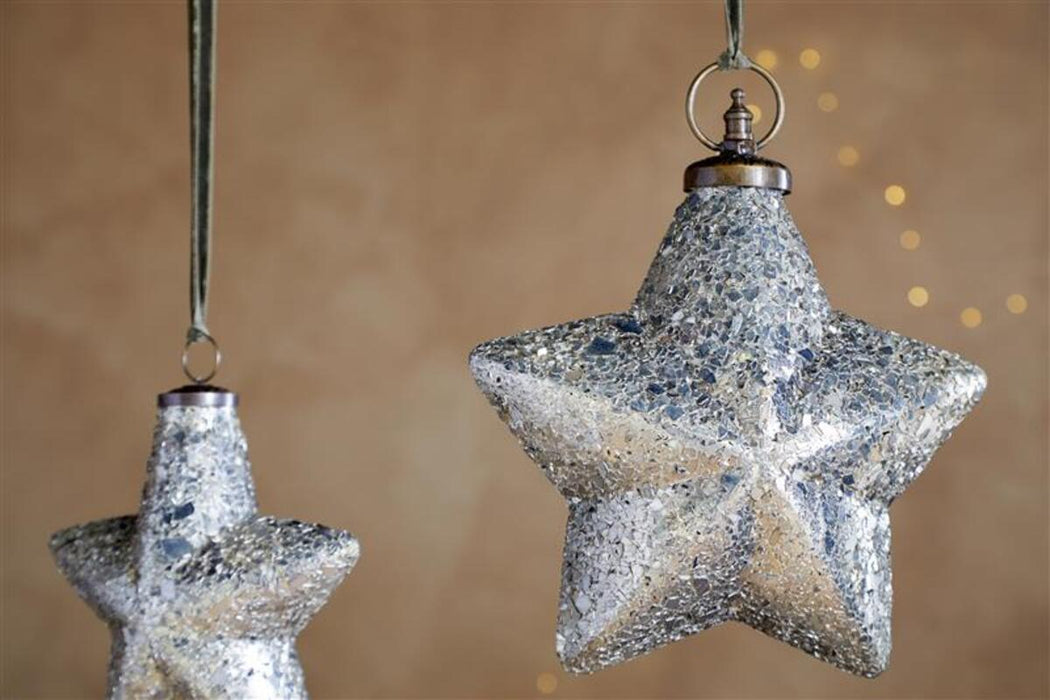 Riyara Giant Baubles Silver Sparkle