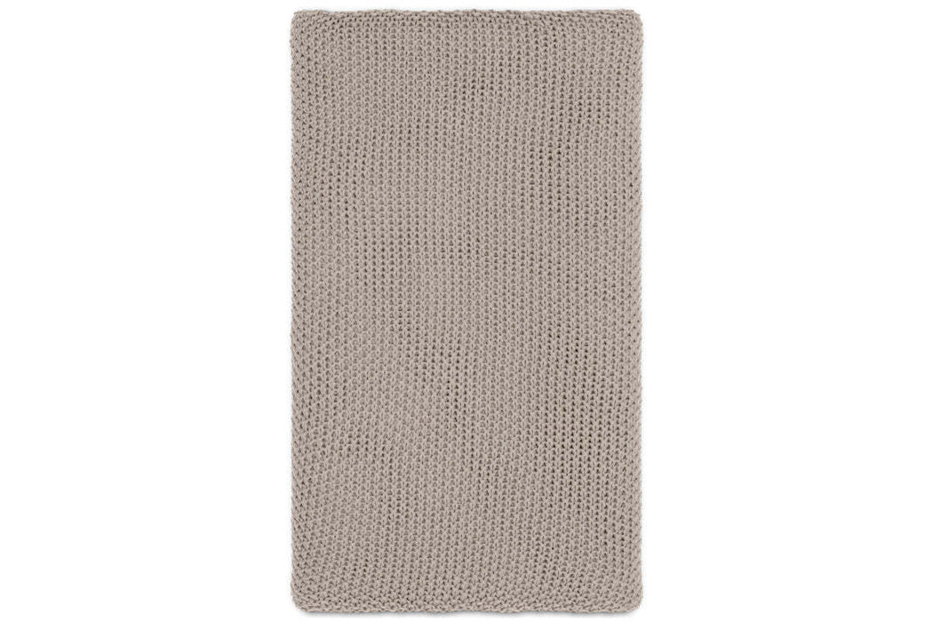 Nahan Moss Stitch Cotton Throw Stone