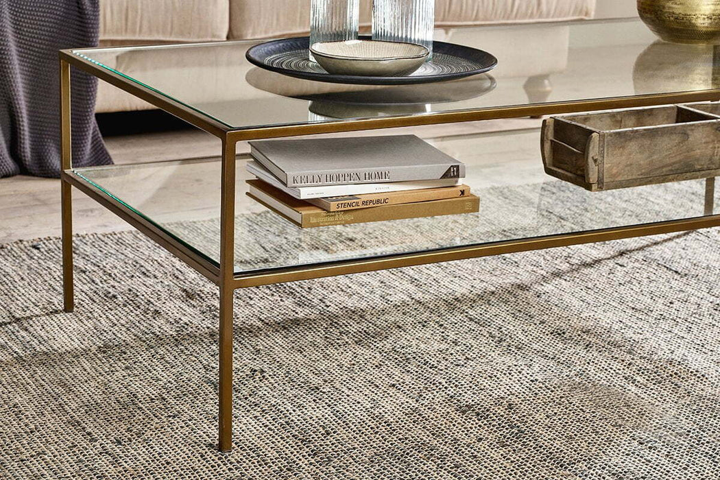 Nakuru Iron Glass Coffee Table