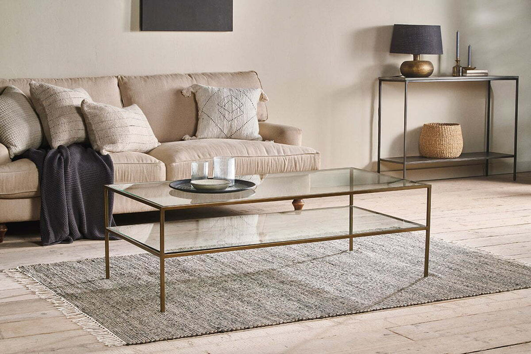 Nakuru Iron Glass Coffee Table