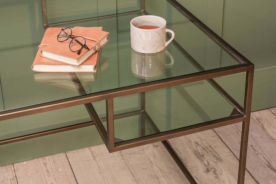 Nakuru Iron Glass Desk