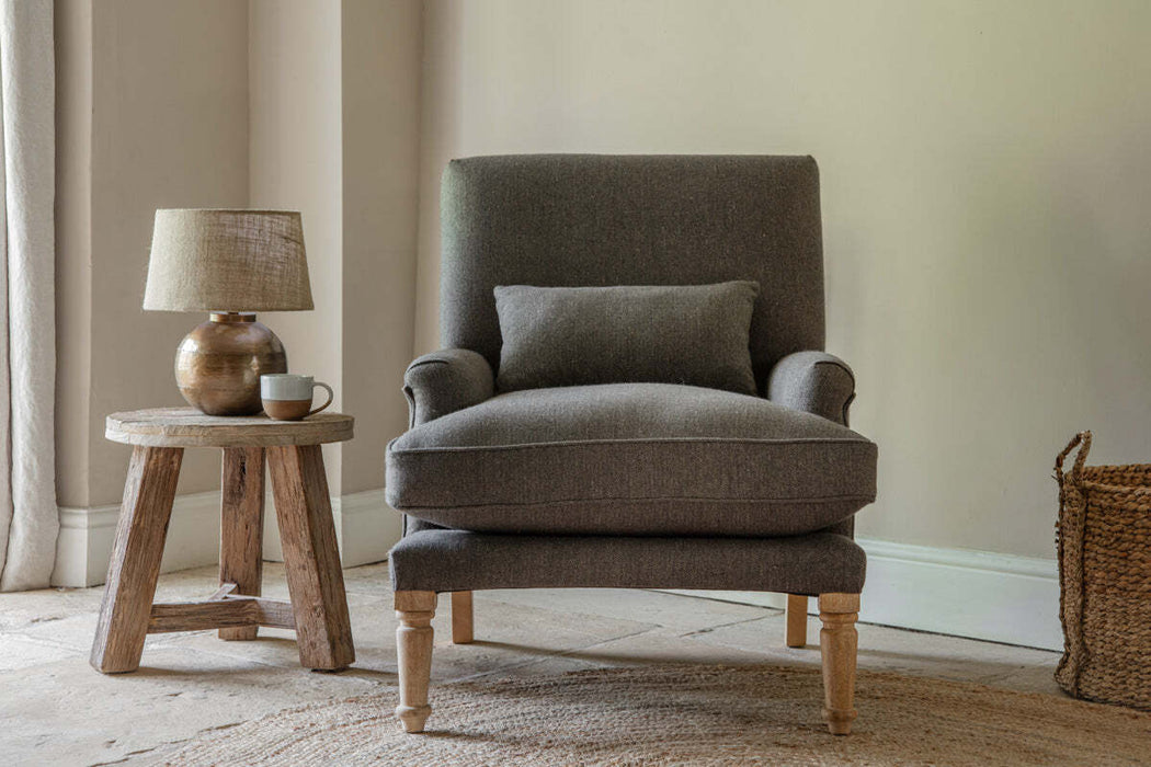 Nalla Wool Armchair Charcoal