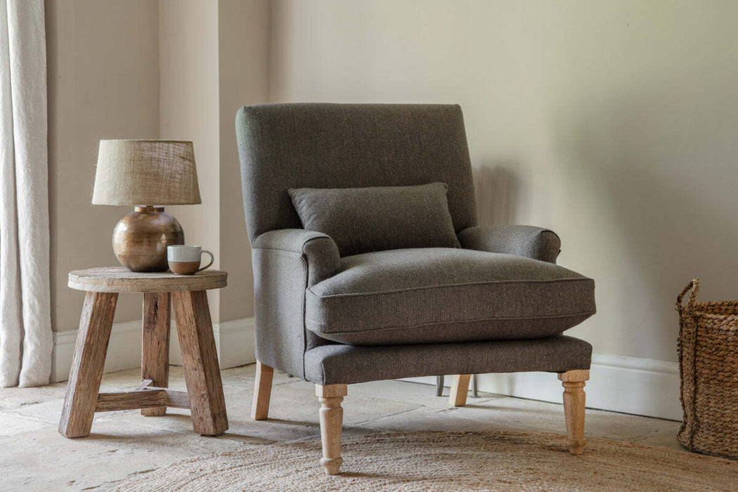 Nalla Wool Armchair Charcoal
