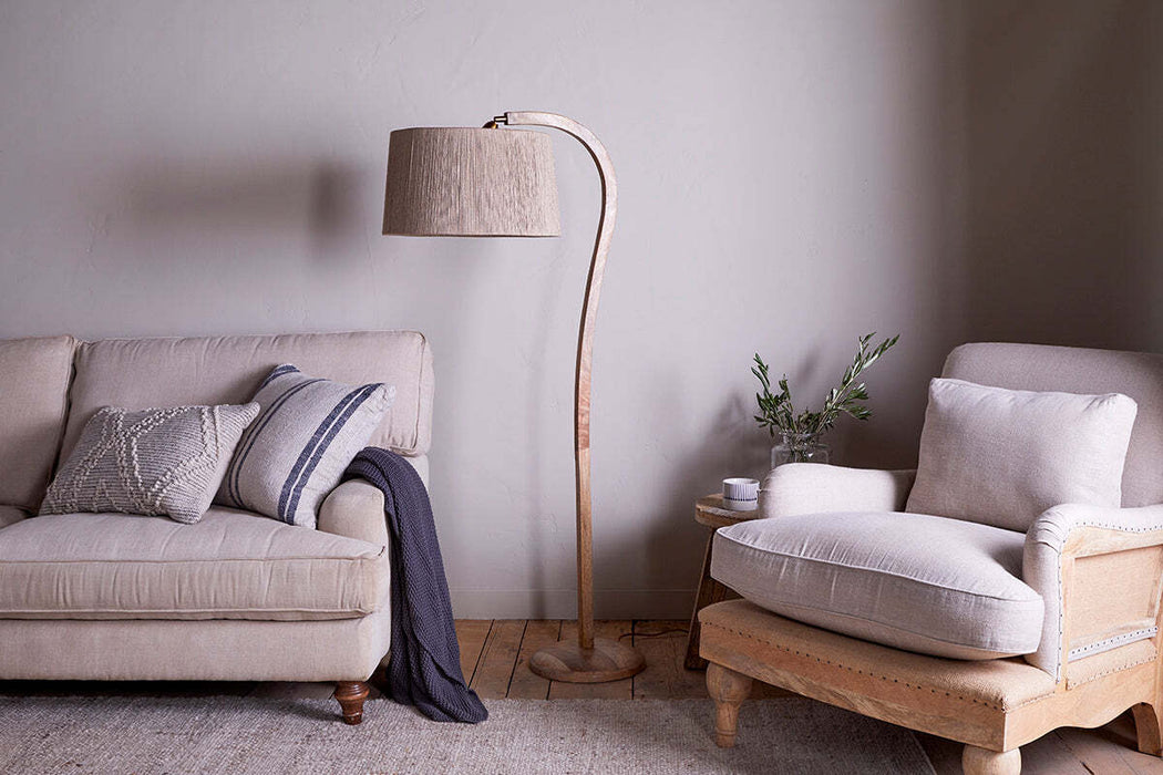 Namira Mango Wood Floor Lamp Natural
