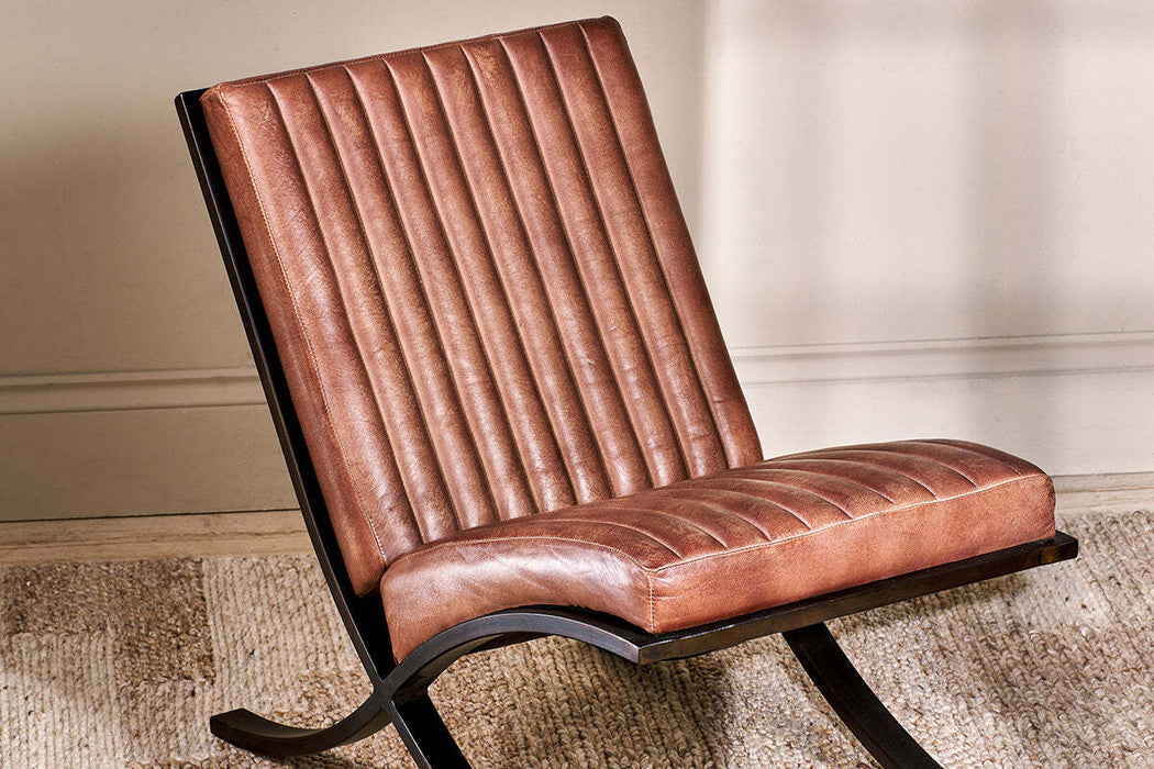 Narwana Ribbed Leather Lounger