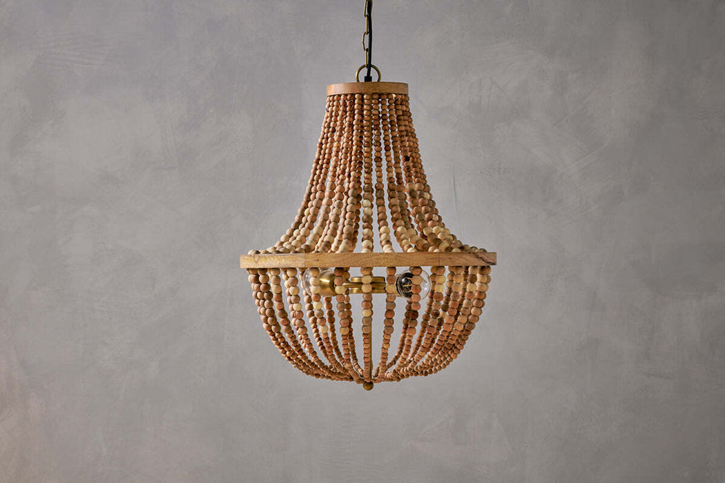 Neela Mango Wood Pendant Naural
