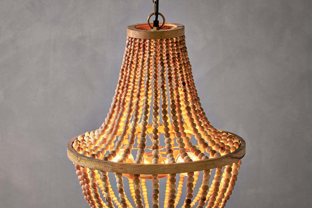 Neela Mango Wood Pendant Naural