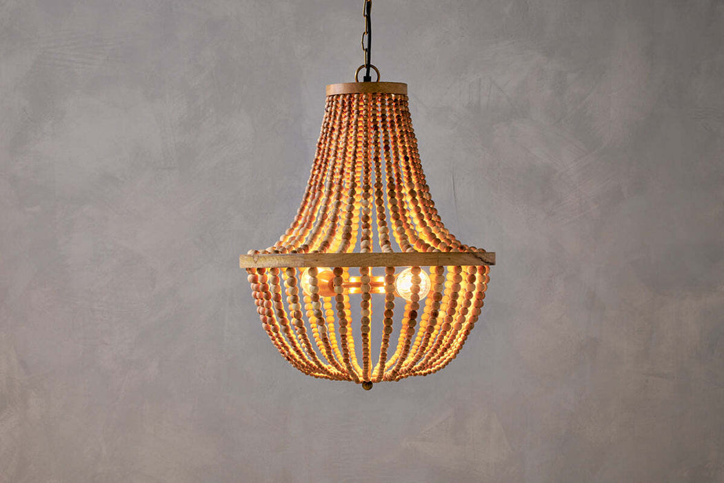 Neela Mango Wood Pendant Naural
