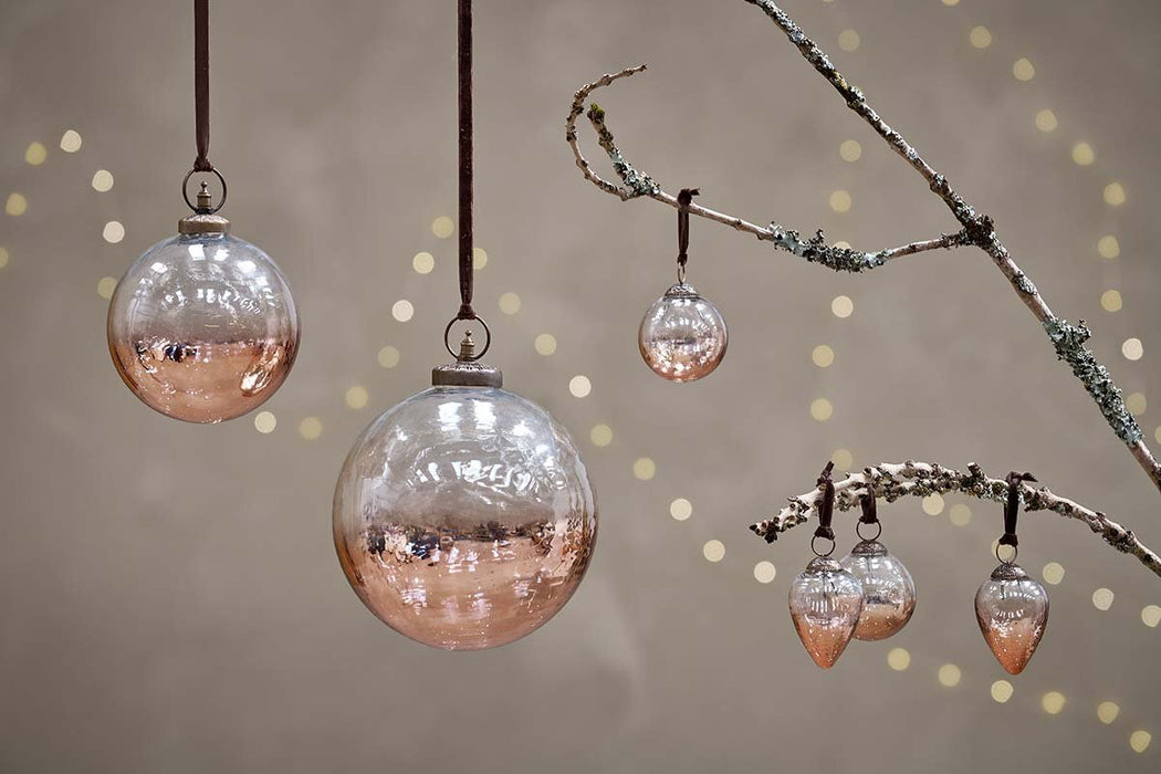 Nevasa Baubles Clear Antique Copper Set Of 4