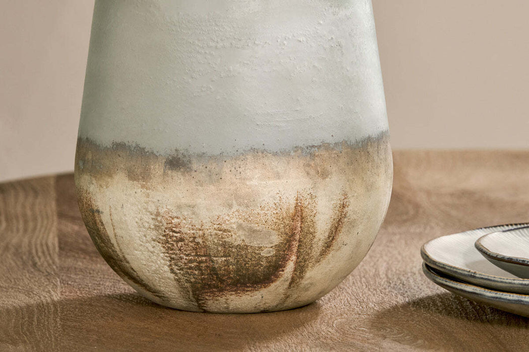 Ngolo Recycled Glass Vase Aged Smoke