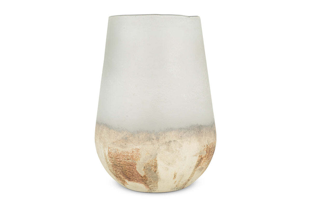 Ngolo Recycled Glass Vase Aged Smoke