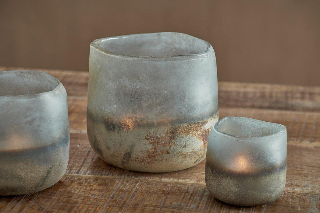 Ngolo Tealight Holder Aged Smoke