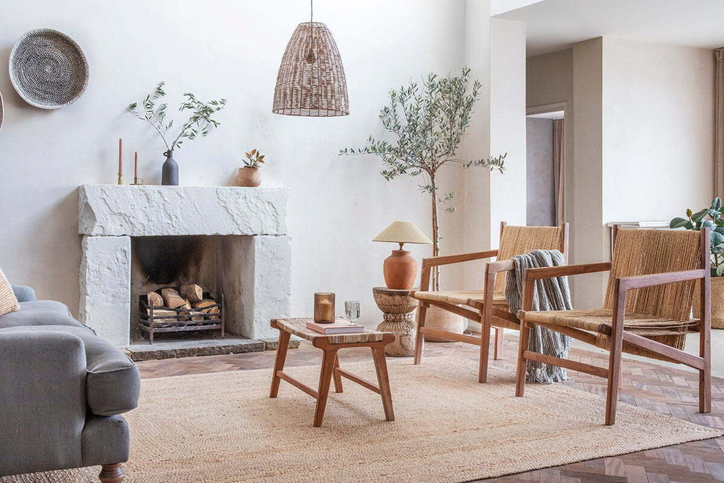 Noko Rattan Conical Pendant Natural