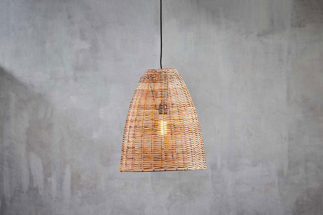 Noko Rattan Conical Pendant Natural