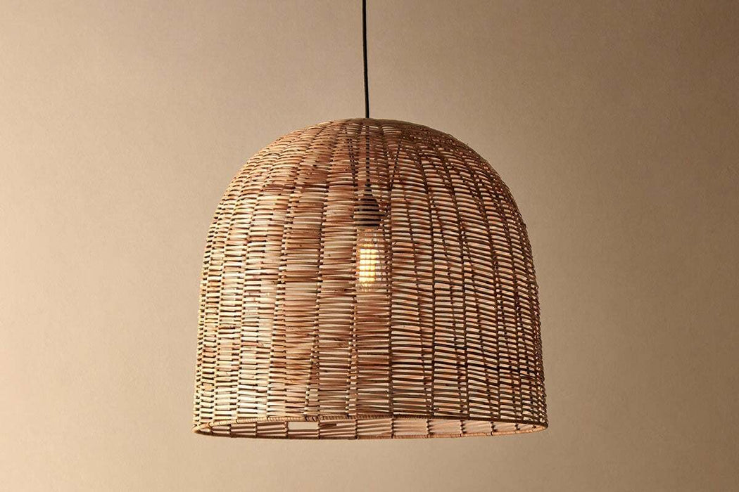 Noko Wicker Dome Pendant Large