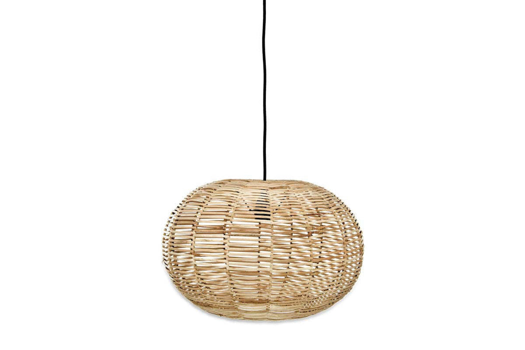Noko Wicker Round Pendant Natural Large