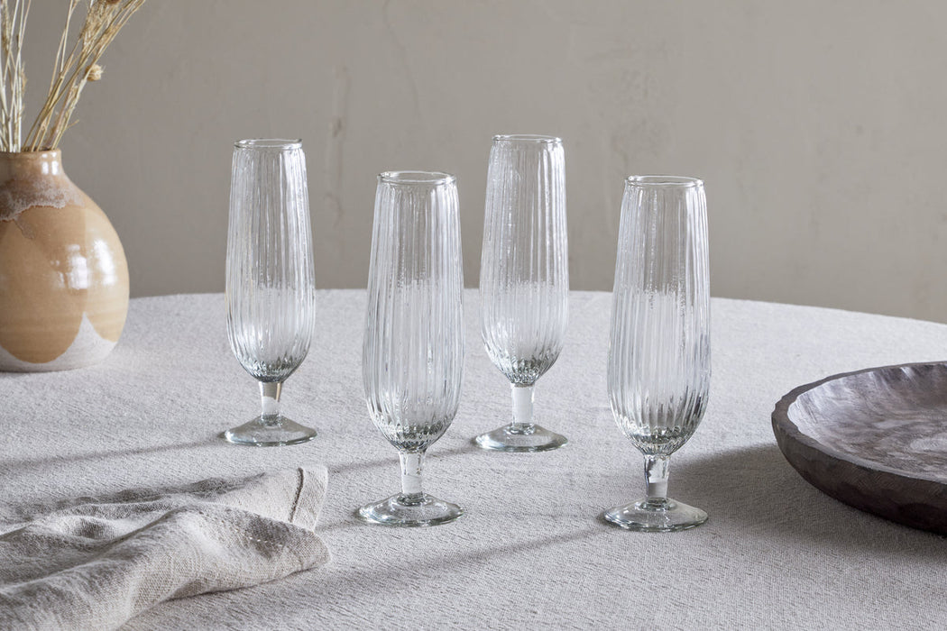 Otuba Champagne Flute Clear Set Of 4