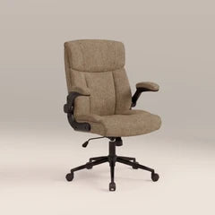 Adra Office Chair | Speckled Cappuccino Boucle & Black