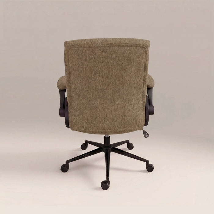Adra Office Chair Speckled Cappuccino Boucle & Black