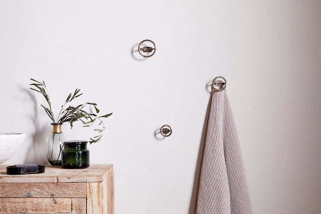 Olani Bathroom Hooks Antique Brass Set Of 3