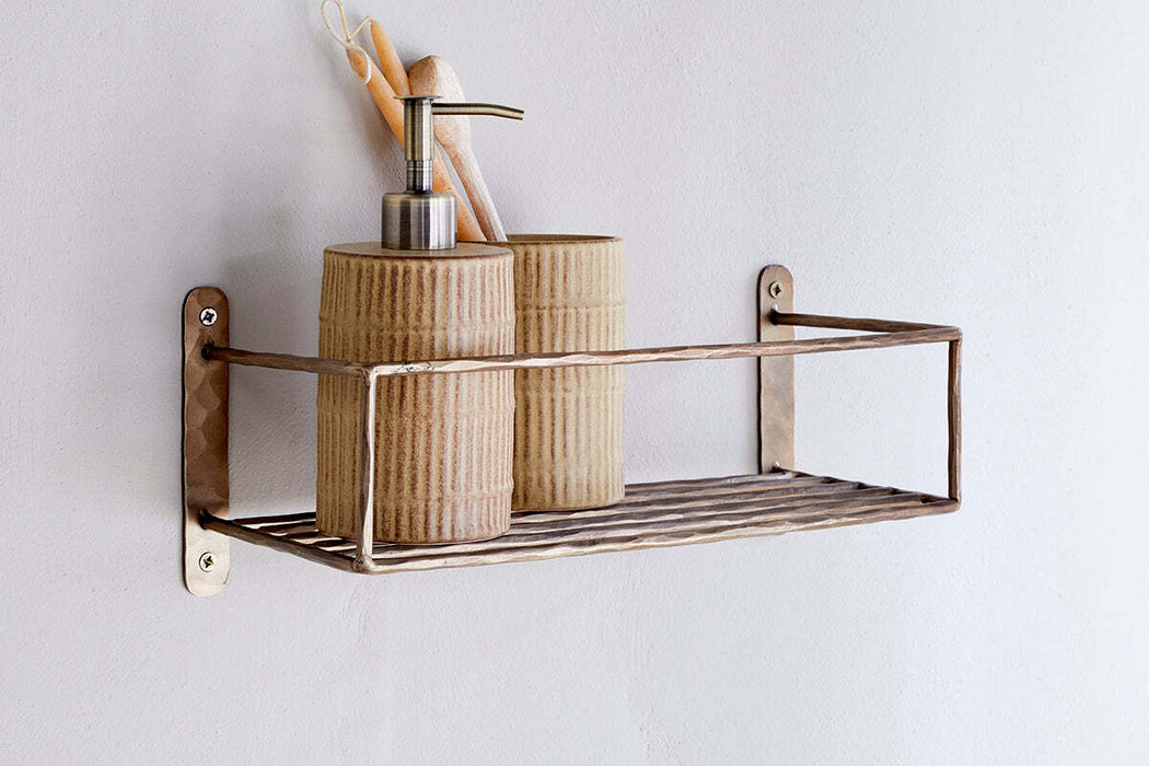 Olani Bathroom Shelf Antique Brass