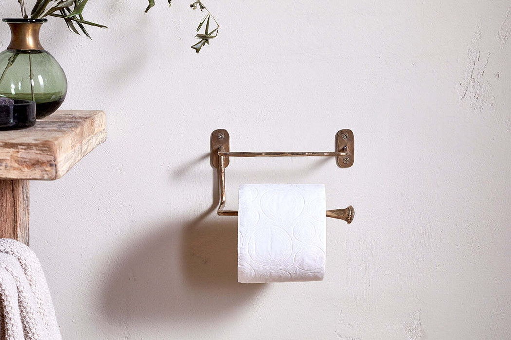 Olani Toilet Roll Holder Antique Brass