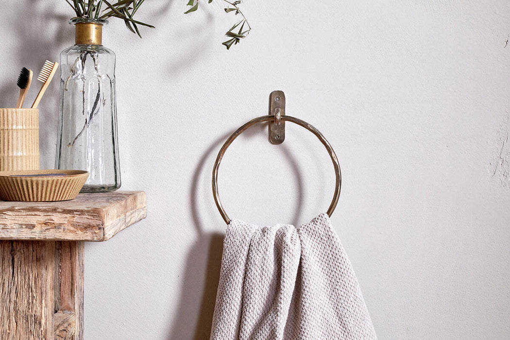 Olani Towel Ring Antique Brass