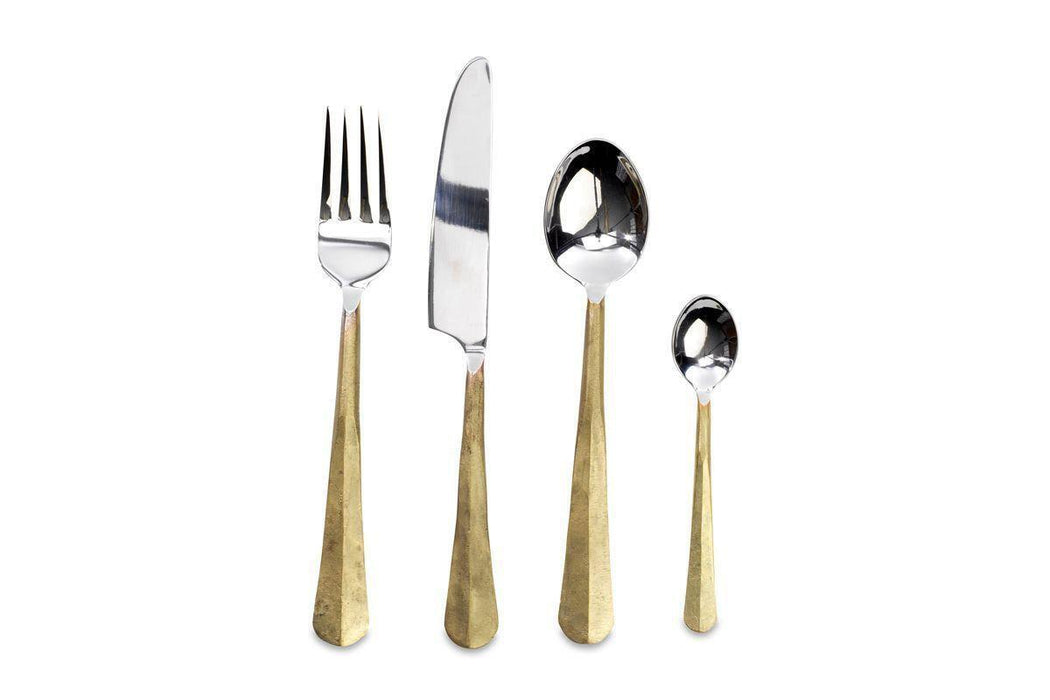 Osko Cutlery Set Brushed Gold Set Of 16