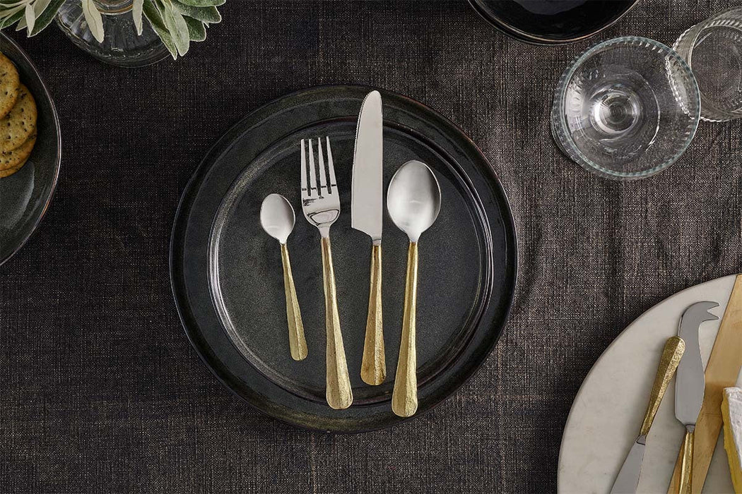 Osko Cutlery Set Brushed Gold Set Of 16