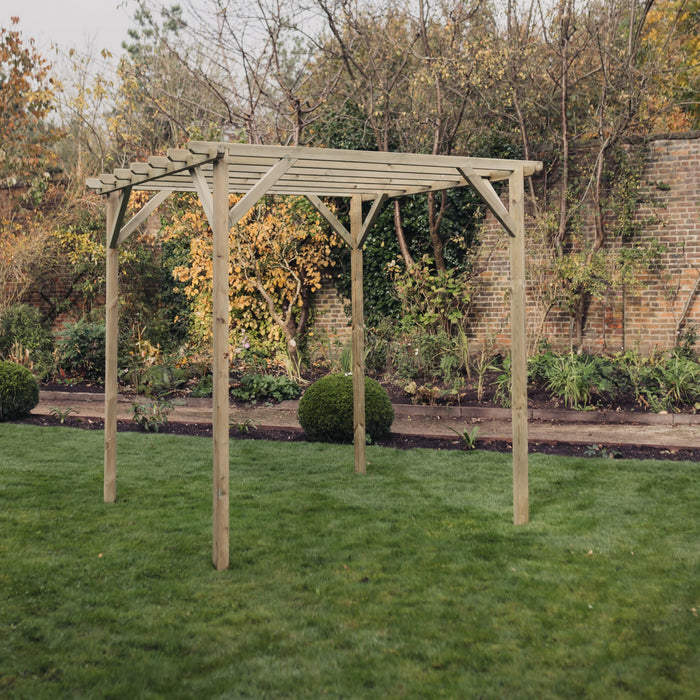 Contemporary Wooden Pergola Premium FSC® Timber Garden Feature Structure