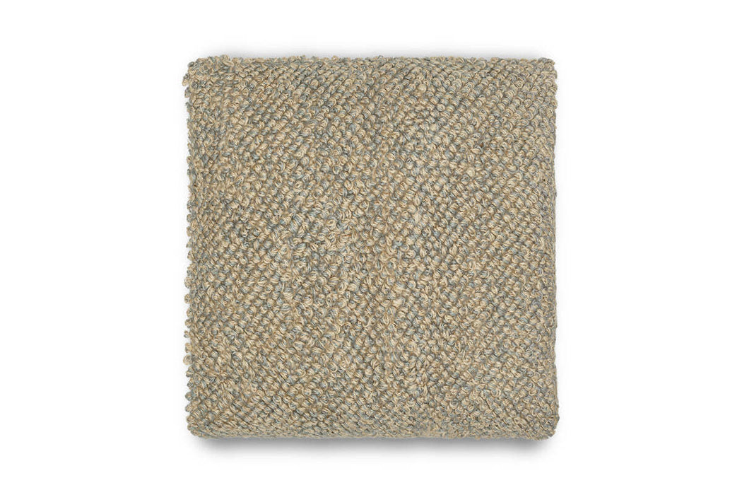 Paduna Jute Cotton Cushion Cover Soft Blue Brown