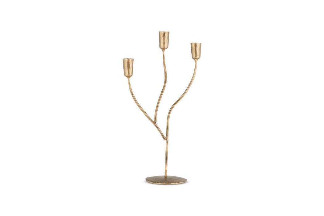 Palani Candleabra Antique Brass Small