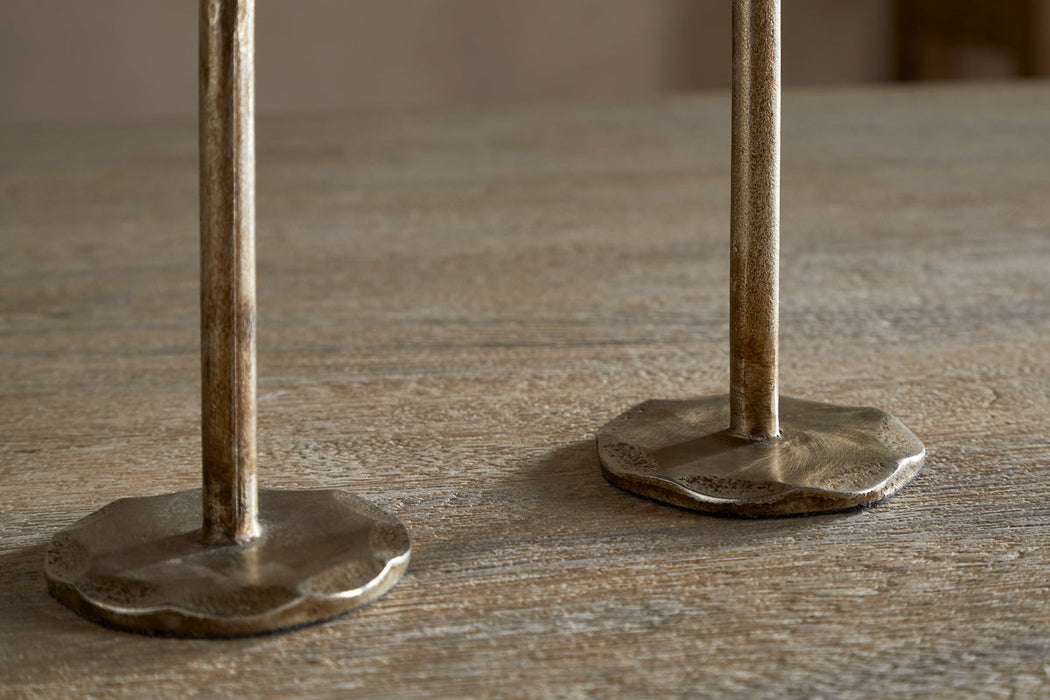 Parili Candle Holder Ochre Set Of 2