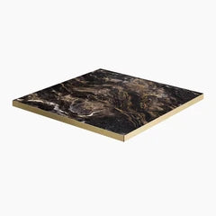 Phoenix Square Table Top | Cappuccino Marble Effect