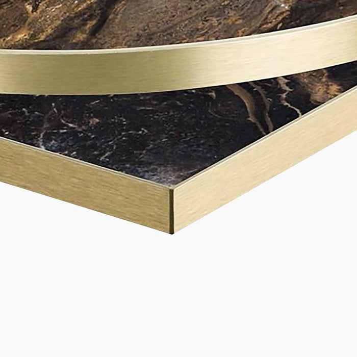 Phoenix Square Table Top Cappuccino Marble Effect