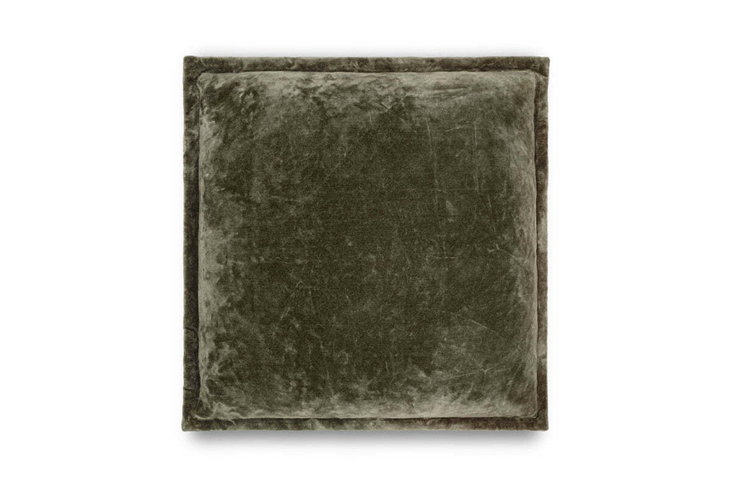 Pilani Velvet Linen Cushion Cover Moss