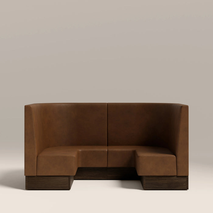 Smooth Back Banquette Seating U-Shape