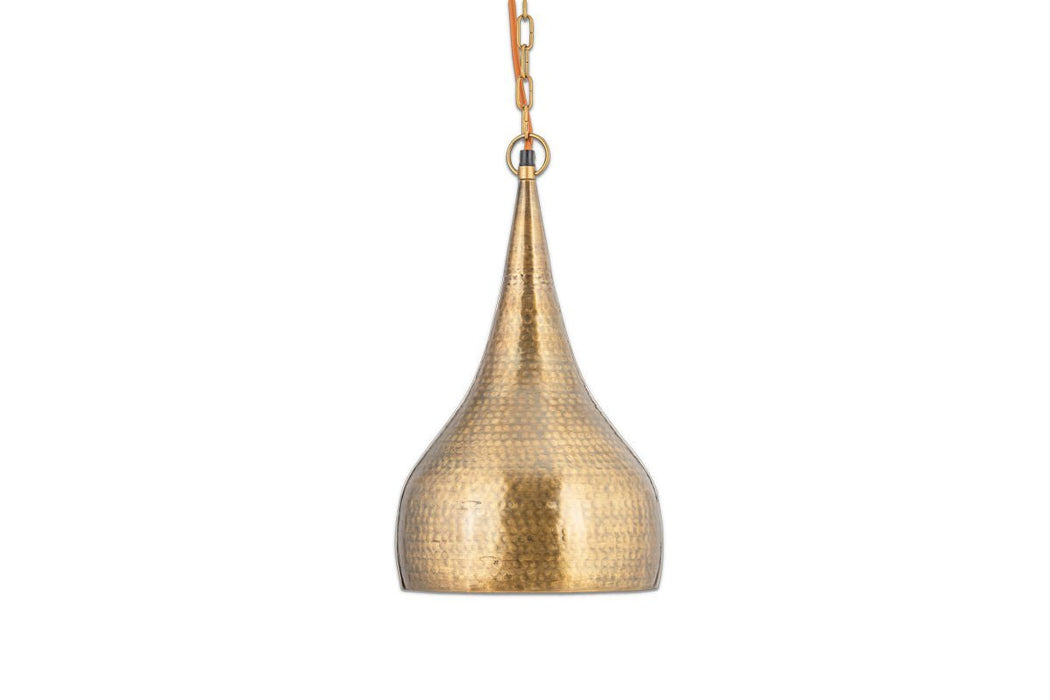Quinn Hammered Metal Pendant - Small