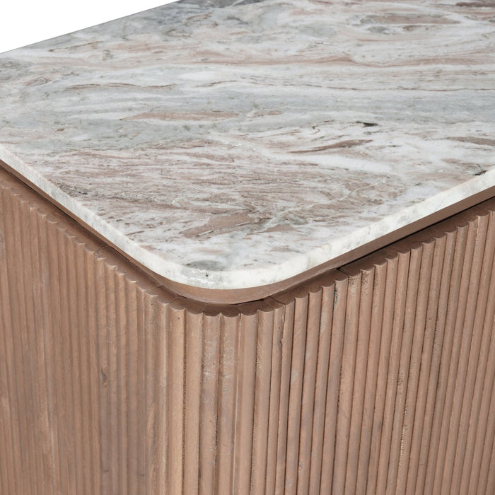 Ashford Natural Marble & Wood Extra Large Sideboard