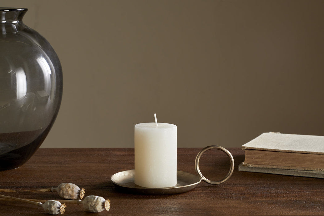 Rustic Soy Blend Mini Pillar Candle White