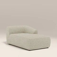 Malmo Right Chaise Module Section | Oatmeal Woven Boucle
