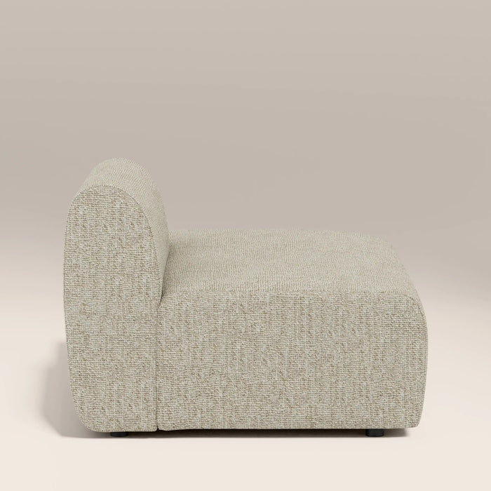 Malmo Right Divan Module Section Oatmeal Woven Boucle