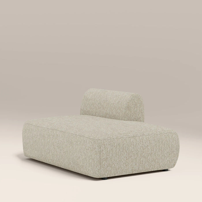 Malmo Right Divan Module Section Oatmeal Woven Boucle