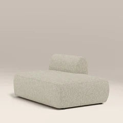 Malmo Right Divan Module Section | Oatmeal Woven Boucle