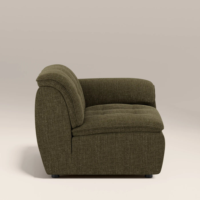 Bamba Right Hand Module Section | Olive Green Velvet Chenille