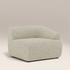 Malmo Right Hand Module Section | Oatmeal Woven Boucle