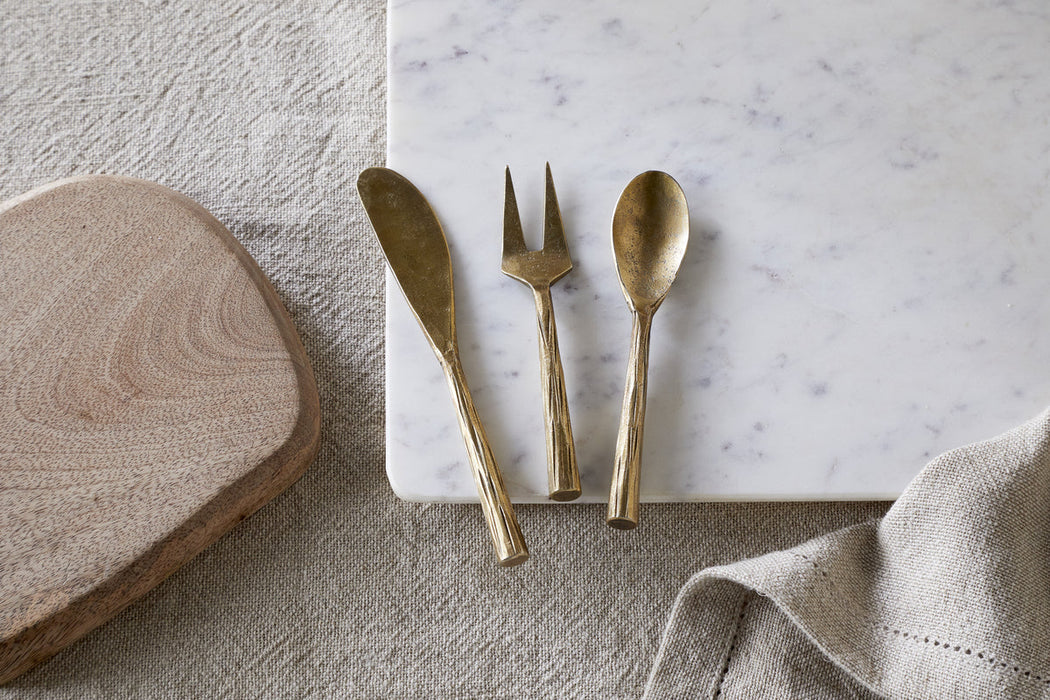 Roda Serving Set Antique Brass Set Of 3
