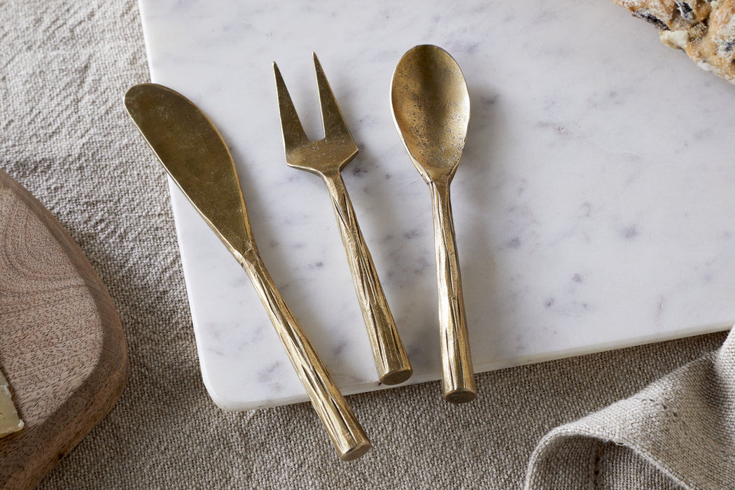 Roda Serving Set Antique Brass Set Of 3